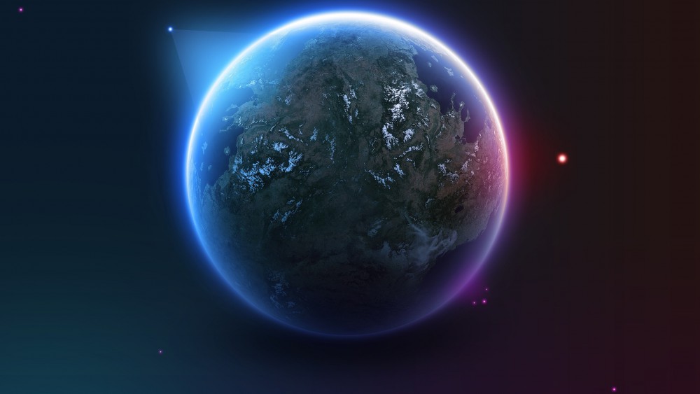 行星卫星地球太空艺术高清壁纸
