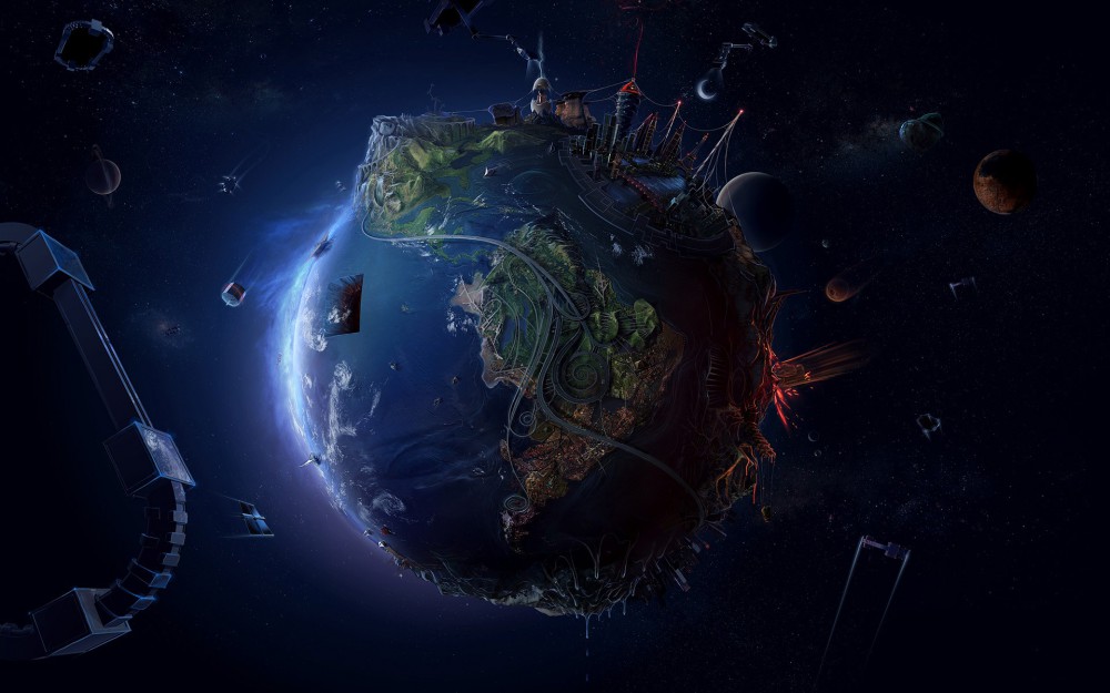 行星空间数字艺术高清壁纸