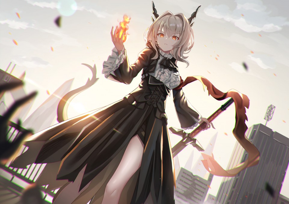 《明日方舟》塔露拉2k电脑桌面壁纸