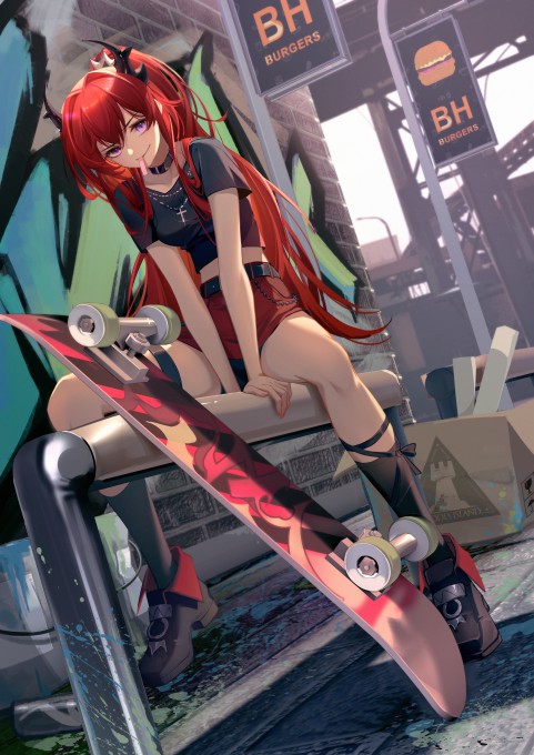 《明日方舟》史尔特尔5k手机壁纸