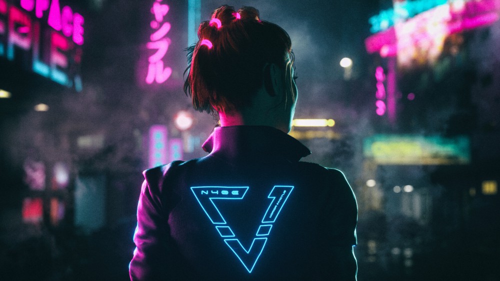 赛博朋克科学幻想霓虹灯高清壁纸