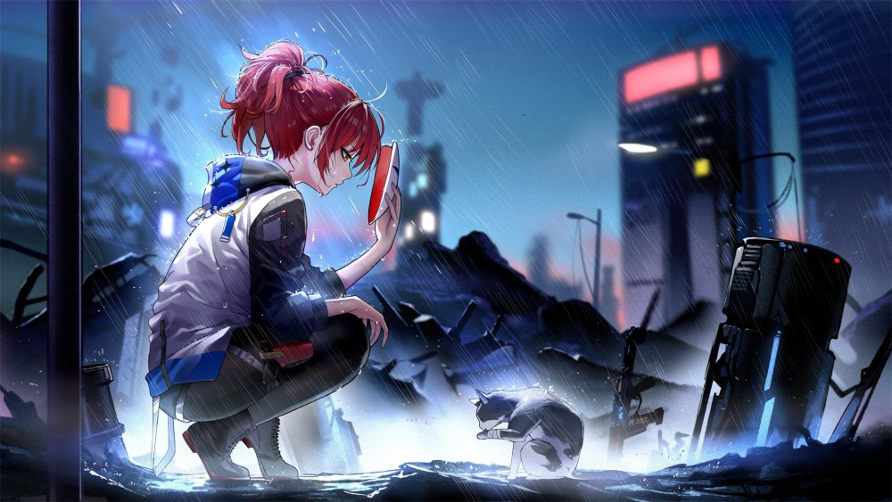 《明日方舟》能天使高清电脑桌面壁纸(1920x1080)