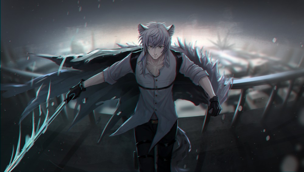《明日方舟》银灰4k电脑桌面壁纸