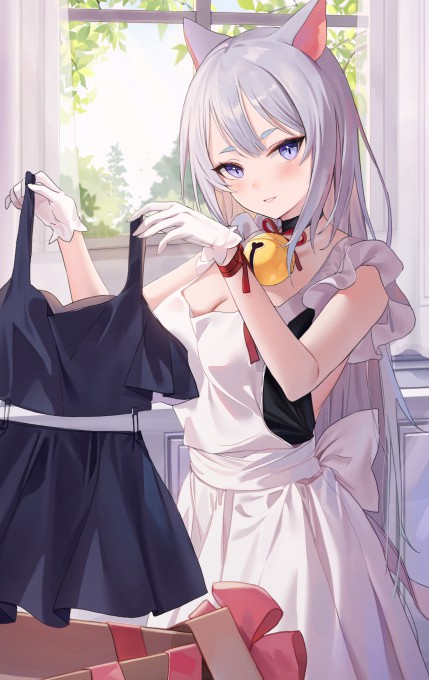 二次元女仆2k手机壁纸
