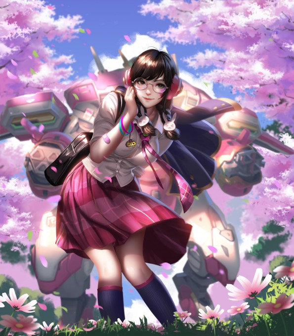 《守望先锋》D.Va4k手机壁纸
