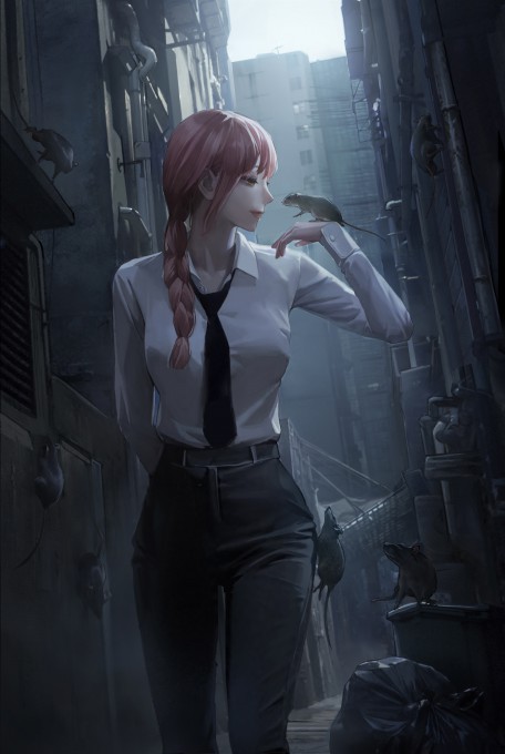 《电锯人》玛奇玛4k手机壁纸(3055x4557)