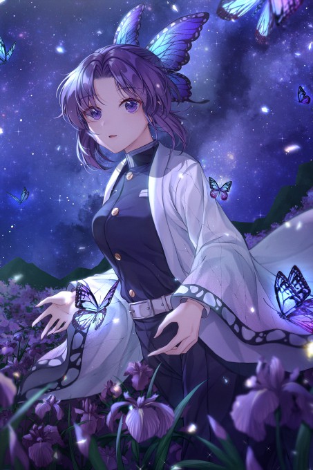 《鬼灭之刃》蝴蝶忍2k手机壁纸(2000x3000)