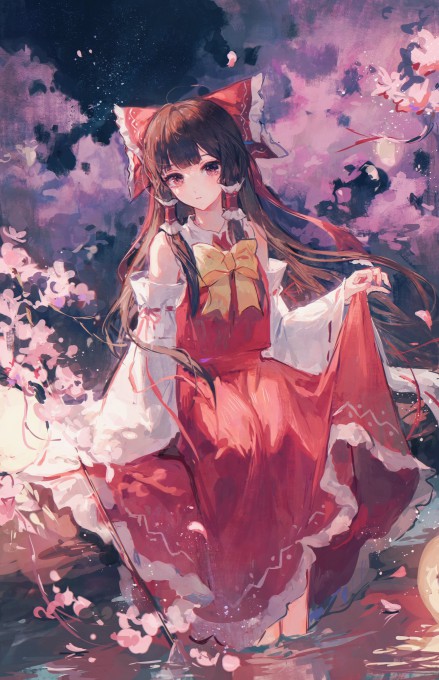 《东方Project》博丽灵梦2k手机壁纸(2000x3101)
