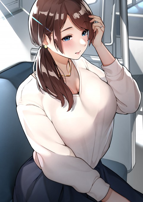 地铁里巨乳少妇5k手机壁纸(4254x6017)