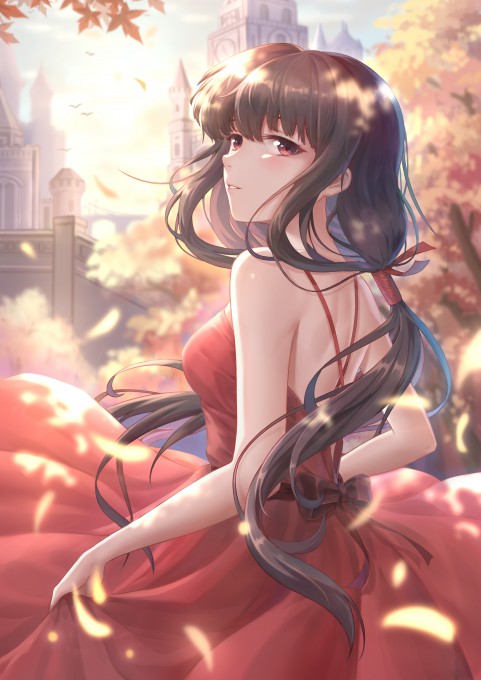 《犬夜叉》桔梗2k手机壁纸(2480x3508)