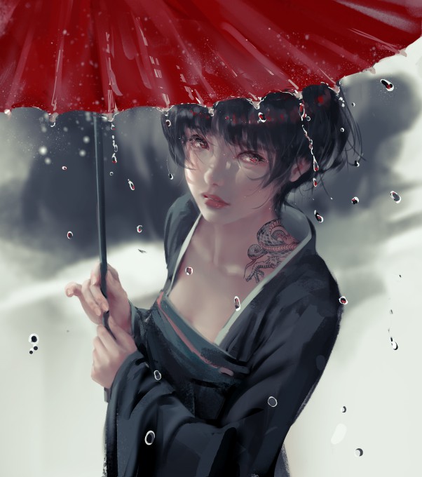 《鬼刀》小绿8k手机壁纸