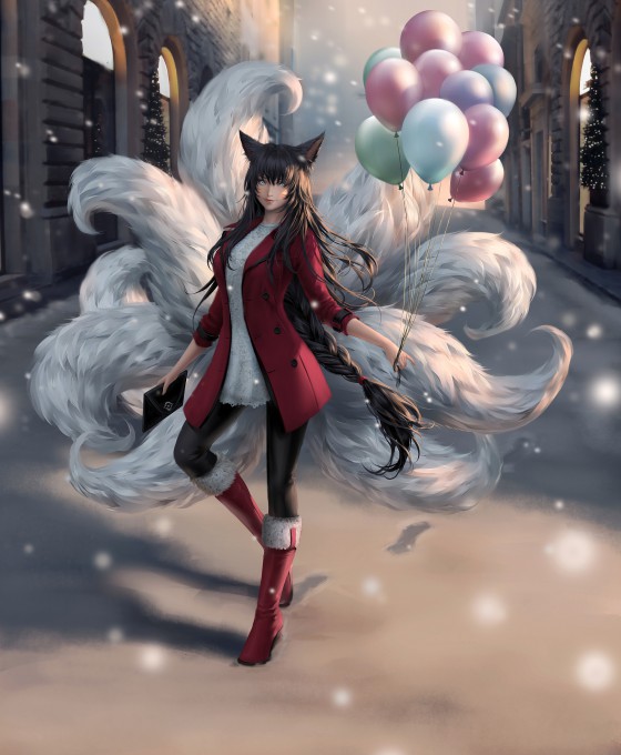 《英雄联盟》阿狸高清手机壁纸(1920x2331)