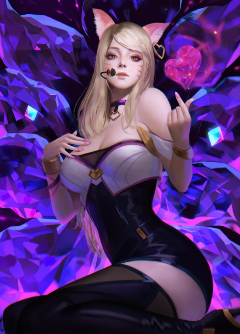 《英雄联盟》阿狸2k手机壁纸