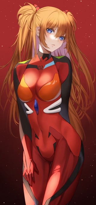 《新世纪福音战士》惣流·明日香·兰格雷2k手机壁纸(1500x3196)