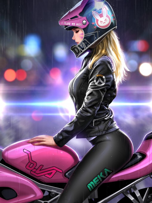 《守望先锋》D.Va4k手机壁纸