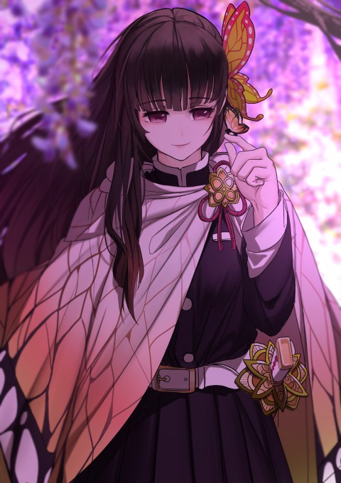 《鬼灭之刃》栗花落香奈乎2k手机壁纸(2581x3659)