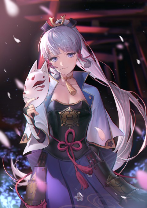 《原神》神里绫华2k手机壁纸(2480x3508)