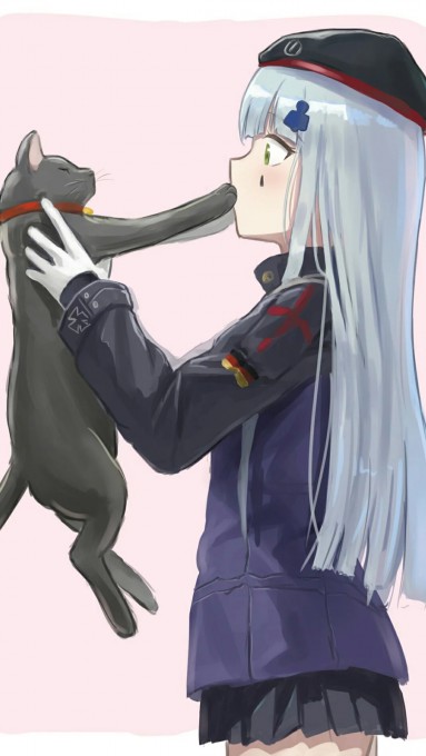 少女前线精美游戏美女原画图片手机壁纸(1080x1920)