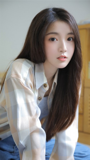 原宿风美女手机壁纸