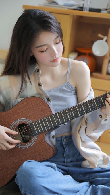 原宿风美女手机壁纸