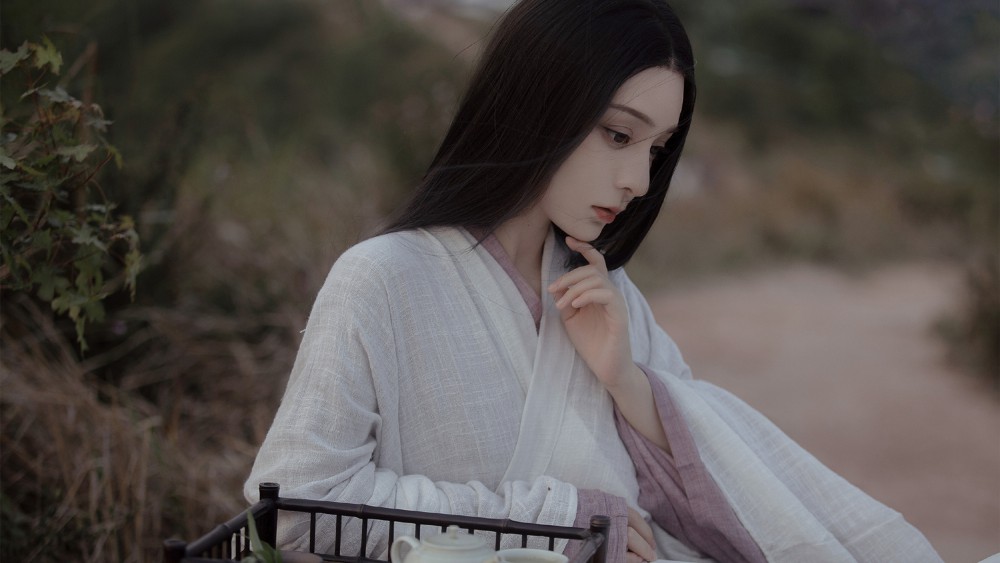 冷艳古风美女高清桌面壁纸(1920x1080)