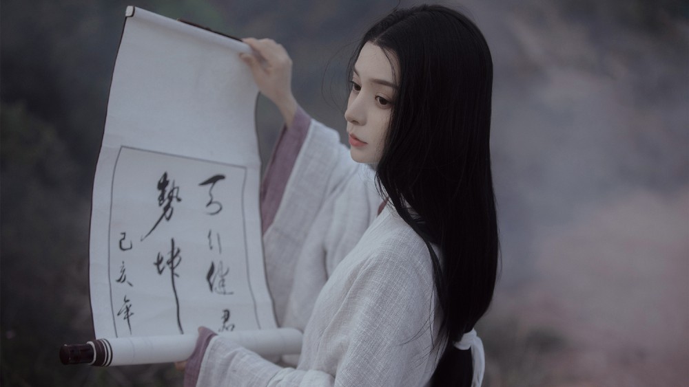 冷艳古风美女高清桌面壁纸