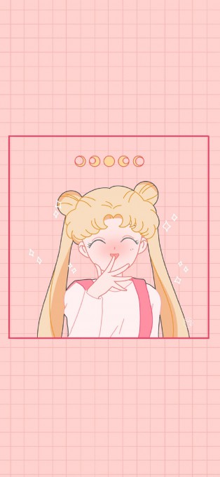 粉色美少女战士可爱高清手机壁纸