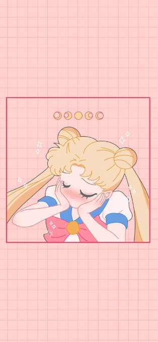 粉色美少女战士可爱高清手机壁纸