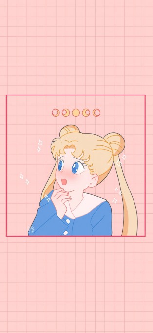 粉色美少女战士可爱高清手机壁纸