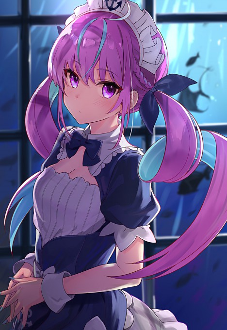 凑阿库娅女仆装2k手机壁纸(2151x3124)