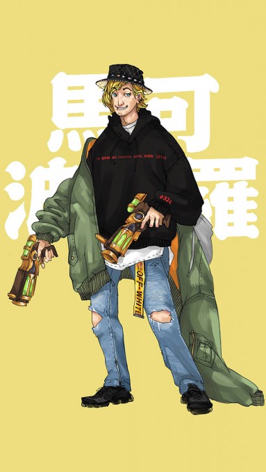 手绘王者荣耀人物马可波罗高清手机壁纸