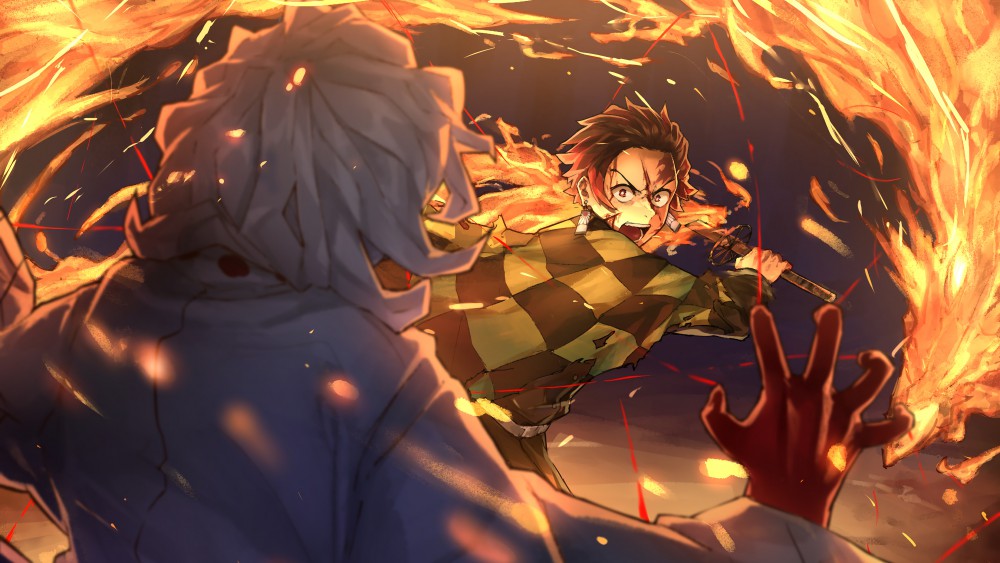 《鬼灭之刃》灶门炭治郎高清4k动漫壁纸(3840x2160)
