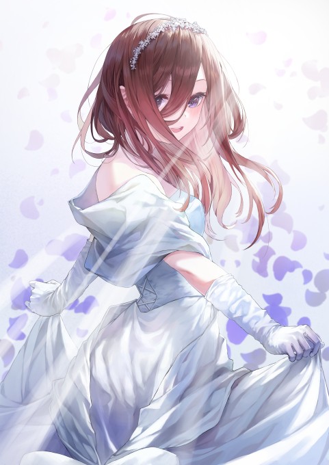 《五等分的花嫁》中野三玖4k手机壁纸