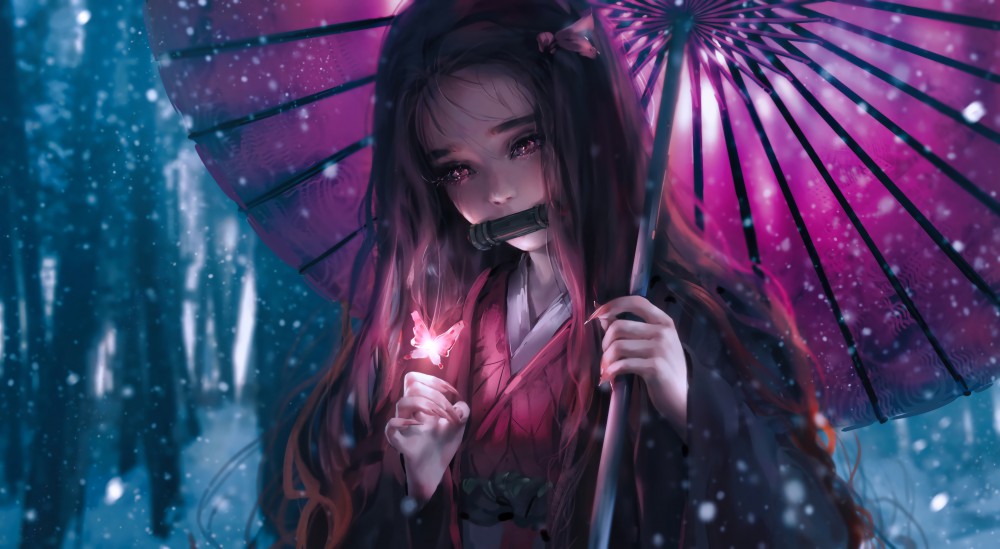 《鬼灭之刃》祢豆子高清动漫壁纸