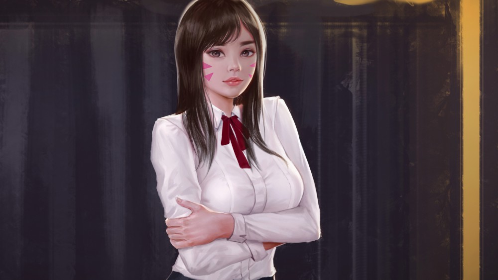 《守望先锋》D.Va超清游戏5k壁纸