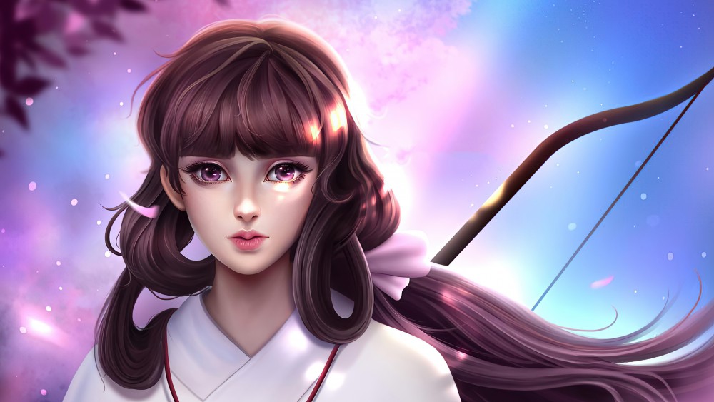 《犬夜叉》桔梗动漫4k桌面壁纸