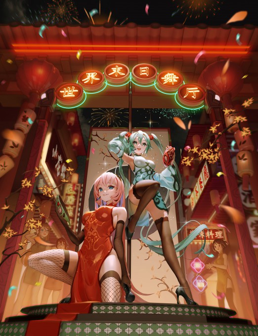 初音未来巡音流歌2k手机壁纸