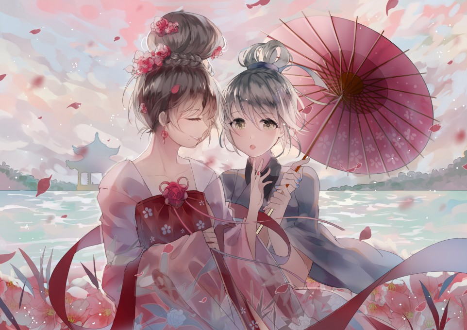 博歌乐洛天依乐正绫高清桌面壁纸(3507x2480)