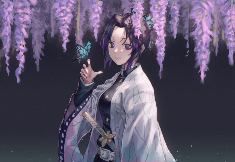《鬼灭之刃》蝴蝶忍高清动漫壁纸