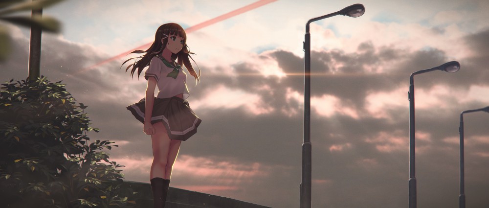 《LoveLive!Sunshine!!》黑泽黛雅带鱼屏壁纸(2500x1063)