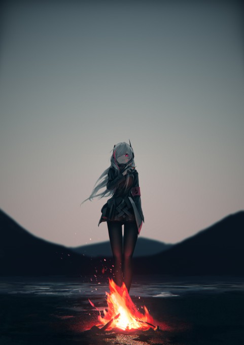 《少女前线》M4 SOPMOD II2k手机壁纸(2480x3508)