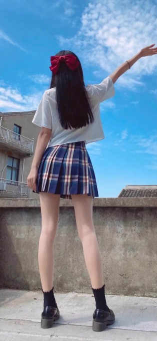 jk制服少女背影手机壁纸