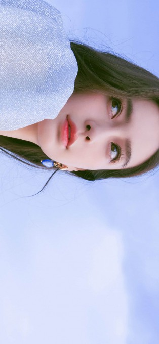 Angelababy海边超清时尚写真手机壁纸(1242x2688)