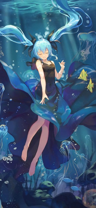 动漫初音未来高清手机壁纸(1242x2688)