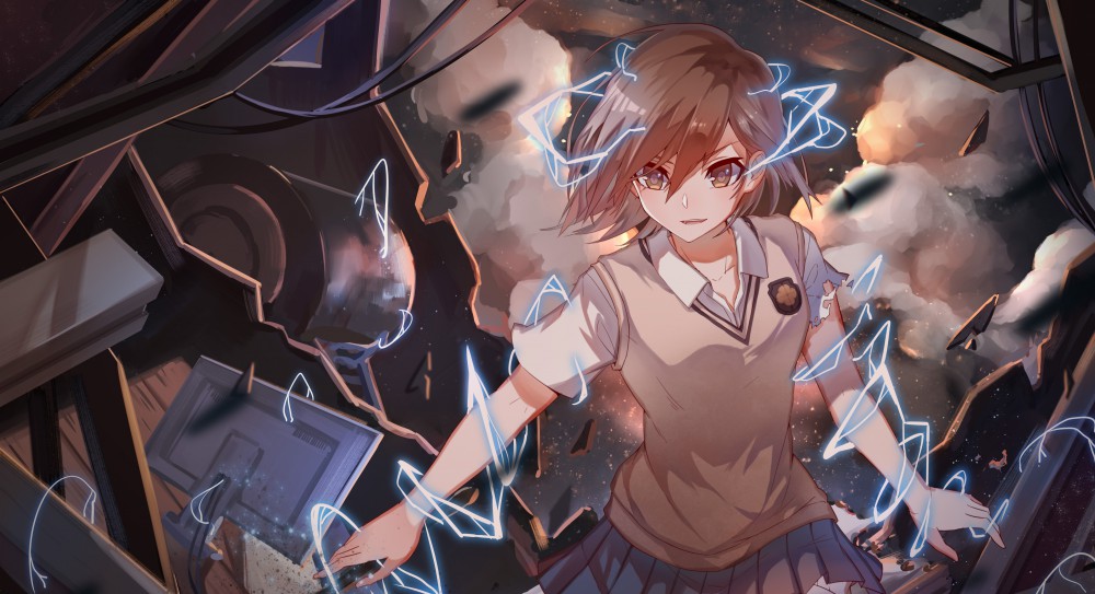 《魔法禁书目录》御坂美琴动漫美女高清4k桌面壁纸