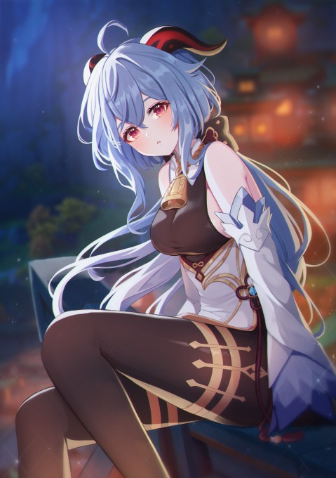 《原神》低马尾甘雨4k手机壁纸(3000x4260)