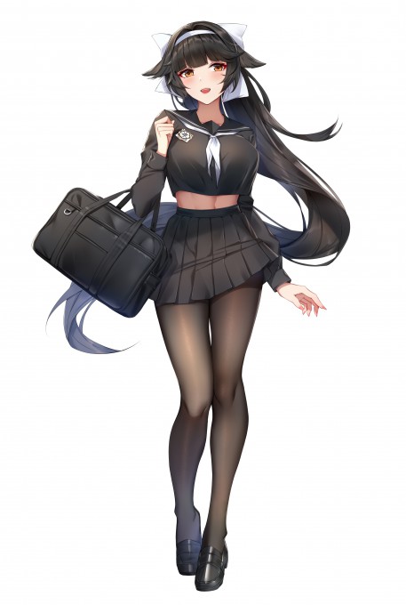 《碧蓝航线》高雄水手服4k手机壁纸
