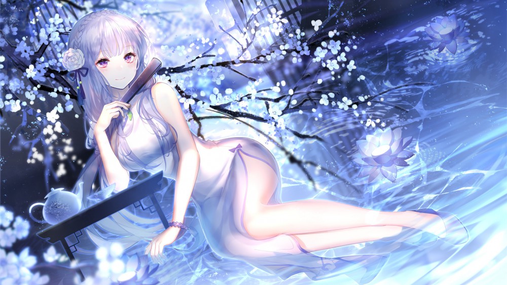 二次元动漫女孩插画高清桌面壁纸