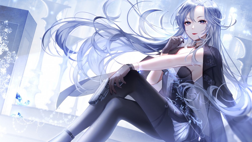 二次元动漫女孩插画高清桌面壁纸