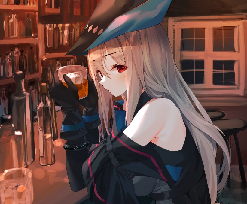 《明日方舟》斯卡蒂2k电脑桌面壁纸